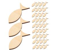 VILLCASE 150 Piezas Peces de Madera sin Terminar para Manualidades Recortes de Madera para Proyectos Diy Decoración Náutica Decorativas y Resistentes para Bricolaje Casa