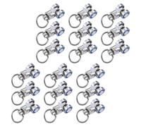 VILLCASE 18 Piezas Rodillos para Riel de Cortina Polea Silenciosa de Acero Inoxidable y Abs, Duraderos y Adecuados para Rieles Curvos en Espacios de Cortinas Seccionales
