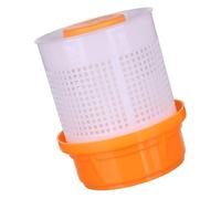 VILLCASE 1pieza Secador Manual de Rellenos de Empanadillas Extractor de Agua para Verduras y Frutas Diseño Presión con Cesta Filtro Material Pp Seguro para Uso Doméstico Color Naranja