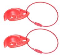 VILLCASE 2 Hebillas para Discos Deportivos Portátiles Soporte Compacto de Plástico Resistente al Desgaste Diseño Colgante Práctico para Exteriores Accesorios para Juegos de Disco