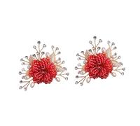 VILLCASE 2 Hebillas para Zapatos de Novia en Forma de Flor, Accesorios Sintéticos Fáciles de Usar para Boda, Paquete de 2 Piezas para Novia y Esposa