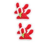 VILLCASE 2 Juegos Horquilla De Conejito Ratón Diadema De Bebé Diadema Para El Cuidado De La Piel Lazos De Pelo De Navidad Pata De Venado Cucú Hámsters Oso Felpa Rojo 2 Piezas * 2