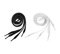 VILLCASE 2 Pares de Cordones Planos de Terciopelo Blanco de 1,6 Cm de Ancho Acabado Fino para Botas y Slip-ons de Apariencia Hermosa y Diseño Resistente