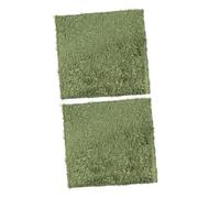 VILLCASE 2 Piezas Alfombrillas para Reptiles Alfombra de Artificial Verde Hidratante de Césped Falso para Tortugas y Anfibios Lavables y Reutilizables Material Algodón Suave Protección