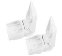 VILLCASE 2 Piezas Bisagra de Nevera Pequeña de Plástico Blanco, Fácil de Instalar y Multifuncional para Puerta de Congelador Doméstico en Frigorífico Pequeño