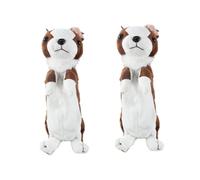VILLCASE 2 Piezas Bolsa de Almacenamiento de papelería Estuches de lápices Chicos Estuche para Perros Pluma de Animales Neceser Estuche de lápices para niños Bolso de Pluma para Estudiante