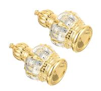 VILLCASE 2 Piezas Botella de Vidrio Dorada Rodillo de 10ml para Aceites Esenciales Portátil Aplicación Precisa y Adecuado para Perfumes Aceites de Unción