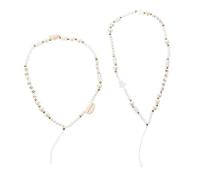 VILLCASE 2 Piezas Cadena para Teléfono Móvil de Acrílico Antipérdida para Decoración Cadena para Teléfono Móvil Diseño Único para Colgar para Uso Diario