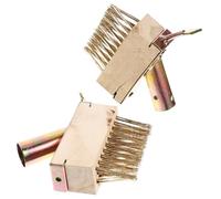 VILLCASE 2 piezas Cepillo de Alambre de Acero para Quitar Malas Hierbas y Limpiar Musgo de Herramienta de Limpieza para Juntas Jardines Patios y Terrazas Cabezal Reemplazable para