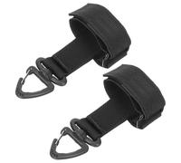 VILLCASE 2 Piezas Correa de Guante de Camping Multifunción, Oxford Negro | Ahorro de Espacio, Almacenamiento Cómodo y Ligero, Uso en Camping y Caminatas, Accesorios para Exteriores