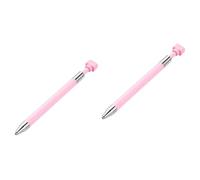 VILLCASE 2 Piezas Crayón De Arte De Uñas Herramientas Para Uñas Lápiz De Uñas Con Punta De Cera Lápiz De Cera Para Pedrería Pluma De Puntos Para Manicura Clavo Tubo De Aluminio Rosa