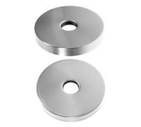 VILLCASE 2 Piezas Cubiertas de Acero Inoxidable para Tuberías de Agua de Placas Decorativas Redondas para Ducha y Grifo Reemplazo para Baño y Cocina Cubierta de Brida para Válvulas de