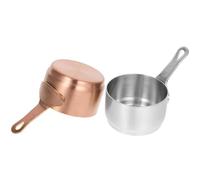 VILLCASE 2 Piezas de Cacerolas de Acero Inoxidable para Salsa, Pequeñas y Prácticas, Seguras para Usar en Cocina Occidental Mojar Alimentos