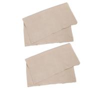 VILLCASE 2 Piezas de Tela de Arpillera Amarilla y Beige para Cerámica, Herramienta para Texturizar Arcilla Diy, Mantel de Lino para Modelado y Creación de Texturas en Alfarería