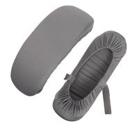 VILLCASE 2 Piezas Fundas para Reposabrazos de Silla de Oficina con Espuma Extraíble y Banda Elástica Protectores Ergonómicos para Apoya Brazos Cojines Cortos para Reposabrazos de