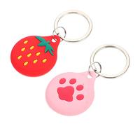 VILLCASE 2 Piezas Fundas Protectoras para de Diseño Divertido y de Gato Pérdida Resistente Arañazos y Duradero Compatible con Llaveros Mochilas y Accesorios