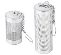 VILLCASE 2 Piezas Infusor de Té de Metal de Acero Inoxidable 304, Filtro Resistente y Fácil de Colgar para Hojas Sueltas, Adecuado para Oficina y Hogar