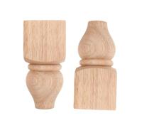 VILLCASE 2 Piezas Patas De Mesa De Madera Hechas a Mano Patas De Repuesto para Muebles Soporte Redondo para Otomana para Mesas y Cómodas Salas De Estar
