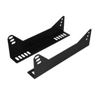 VILLCASE 2 Piezas Pista de Montaje del Asiento de Carreras Conjunto de Riel de Montaje para Asiento de Carreras para Racing Seat y Bucket Seats Hierro Negro Ángulo Ajustable Mejoras
