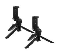 VILLCASE 2 Piezas Soporte Móvil Plegable Trípode Portátil Multifuncional para Estabilizador de Mano Ajustable para Filmación Vlogging y Streaming Directo