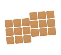 VILLCASE 2 Series Montaña Cuadrada Posavasos Cuadrados Posavasos De Corcho Posavasos De Copa Cuadrada Cuadrícula Bebidas Estera De Taza Cuadrada Colchoneta De Madera Amarillo 12 Piezas*2
