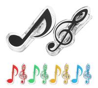 VILLCASE 20 Clips para Notas Musicales en Abs, Marcadores para Libros de Música Resistentes y Fáciles de Usar, Ideales para Partituras y Papelería Escolar