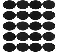 VILLCASE 20 Pares Cinta Adhesiva Doble Cara para Alfombrillas de Coche y Alfombras de Oficina, Adhesivo de Gancho y Bucle en Nylon Negro, Fijador Invisible Antideslizante para Tapetes