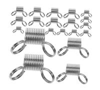 VILLCASE 20 Piezas Abrazaderas de Metal para Joyas Pinzas de Elásticas para Sujetar Cuentas Fijadores para Collares Pulseras y Pendientes Herramientas de Joyería Duraderas y Reutilizables