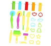 VILLCASE 20 Piezas Kit de Herramientas Diy para Plastilina con Moldes de Animales y Rodillos Set Creativo para Extrusores de Colores Aleatorios Color Aleatorio