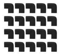 VILLCASE 20 Piezas Protector de Esquinas para Muebles Negro de Nbr Diseño, Fácil de Instalar y Amortiguador de Impactos para Transporte y Mudanzas
