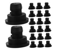 VILLCASE 20 Piezas Tapón De Pie para Olla Arrocera Reparaciones De Accesorios De Cocina Pies De Repuesto Antideslizantes Patas De La Base De La Olla De Cocción Lenta Caucho Black