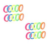 VILLCASE 20 Rollos etiqueta de índice a prueba de agua transparente resaltadora removible subrayadores papel celo etiquetas notas adhesivas fichas de notas de libros pestañas