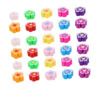 VILLCASE 200 Piezas Blossom Polymer Clay Beads Kit para Joyería DIY Mini Charms Coloridos y Ligeros para Pulseras Collares y Pendientes Accesorios Resistentes y Fáciles de Usar