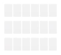 VILLCASE 200 Piezas Tarjetas en Blanco de Doble Cara, Postal Vacía de Papel Blanco, Mini, para Manualidades y Tarjetas de Vocabulario, Compactas y Fáciles de Guardar, para Lectores