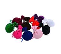 VILLCASE 20piezas Bolsas de Joyería de Franela Cordón Forma Calabaza para Almacenamiento de Joyas Dulces y Juguetes Pequeños Colores Surtidos