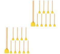 VILLCASE 20piezas Esponjas para Pintura Mango De Herramientas De Pintura para Manualidades y Decoración Cepillos Redondos para Adultos