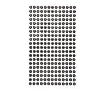 VILLCASE 234 Piezas Pegatinas de Gemas de Imitación Autoadhesivas de 5mm en Acrílico Negro, Duraderas Decorar Bicicletas y Coches en Manualidades DIY