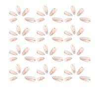 VILLCASE 24 Piezas Uñas Postizas Rosas con Diseño de Fuego Plateado, Remaches y Cobertura Total, Extensiones de Uñas sin Costuras Reutilizables para Fiestas Ocasión