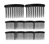VILLCASE 24piezas Peine Vintage De Dientes Peinetas Laterales De Plástico Con Ondas Para Cabello Liso Para Bodas y Ocasiones Especiales Como Velo De Novia