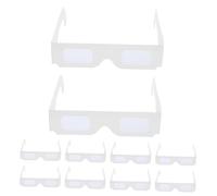 VILLCASE 25 Piezas Unidades Gafas Difracción Blancas Gafas Divertidas para Fiestas de Carnaval y Festivales de Papel para Celebraciones Festivas