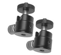 VILLCASE 2piezas Cabezal De Bola para Trípode De Aluminio Rotación Accesorio Mini para Montaje De Cámara y Proyector Pack Unidades