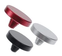 VILLCASE 3 Piezas Botones Obturador de Aleación de Aluminio con Superficie Cóncava para Elegante y Instalación Compatible con Mayoría