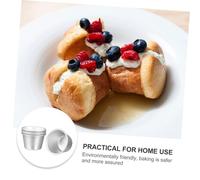 VILLCASE 3 piezas Moldes Redondos para Hornear de Aleación de Aluminio de Utensilios Prácticos para Repostería Resistentes y Seguros para Cocina y Pastelería Profesional