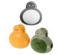 VILLCASE 3 Piezas Protector para Cabezal de Cepillo de Dientes con Diseño de Figuras Pato Pingüino Tortuga Funda Antipolvo Portátil para Viaje Hogar Camping y Escuela