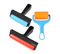VILLCASE 3 Piezas Rodillos de Goma para Pintura Diy de Herramientas de Rodillo de Diferentes Aplicación Uniforme y Presión Precisa para Manualidades y Arte con Diamantes