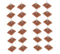 VILLCASE 30 Clavos Rectangulares para Patas De Sillas Muebles Antideslizantes con Pinchos Almohadillas para Patas De Silla Alfombras Mesas Pies De Mesa Clavos para Zapatos