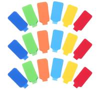 VILLCASE 36 Bridas para Cables Reutilizables Multicolores 2x9 Cm Superficie Escribible, Organizadores Ajustables para Gestión de Cables en Hogar, Oficina y Viajes