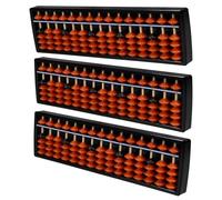 VILLCASE 3piezas Calculadora De Aritmética Mental De Columnas Ábaco De Cuentas para Estudiantes Herramienta De Cálculo Matemático para Escuela Aprendizaje De Matemáticas Dedos Unidades