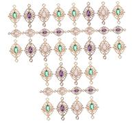 VILLCASE 3sets Pendiente Semental Aretes Aro Delicado Rosario Manos Bisel Día