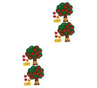 VILLCASE 4 Juegos Juguete Educativo de Matemáticas para Set Árbol de Manzanas Puzzles para Aprendizaje para Desarrollo Cognitivo